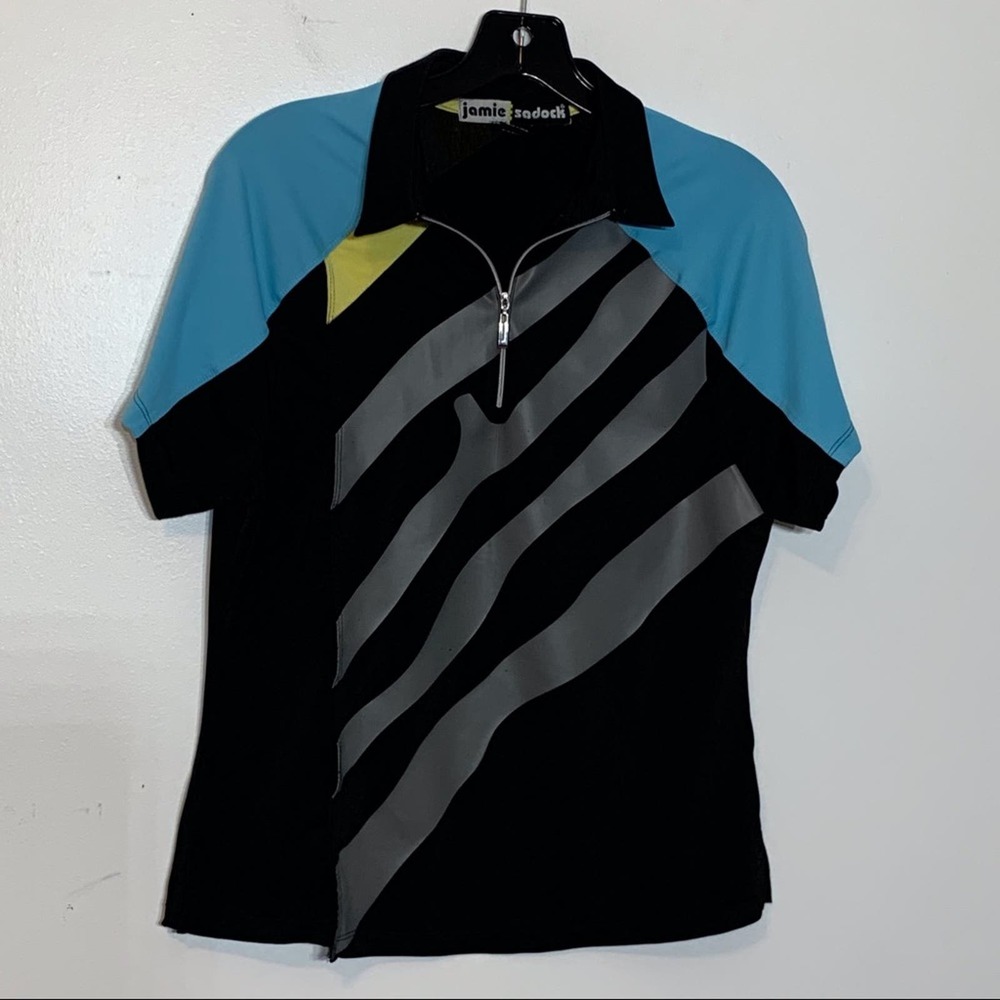 EUC Jamie Sadock quarter zip‎ golf polo shirt